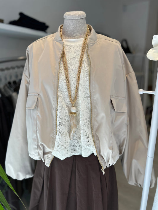 Bomber con tasche frontali