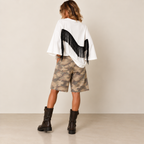 T-shirt manica lunga frange
