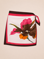Gonna pareo fiore rosa