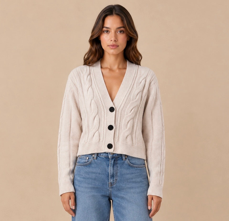 Cardigan con bottoni