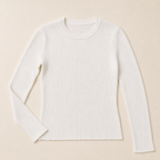 Maglia a costine con lurex
