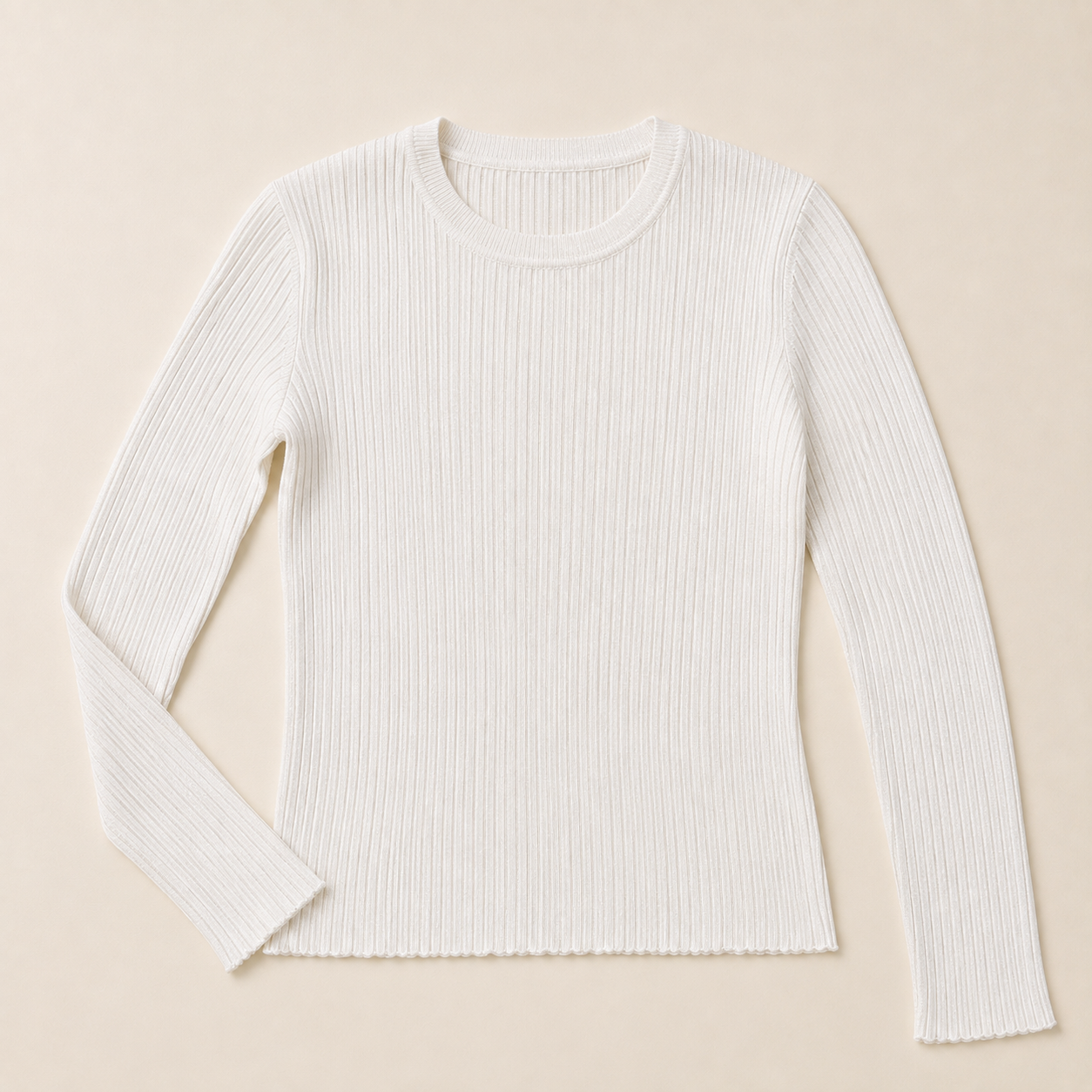 Maglia a costine con lurex