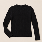 Maglia a costine con lurex
