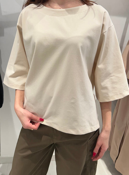T-shirt over manica corta