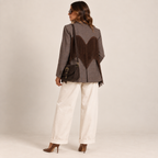 Blazer cuore frange