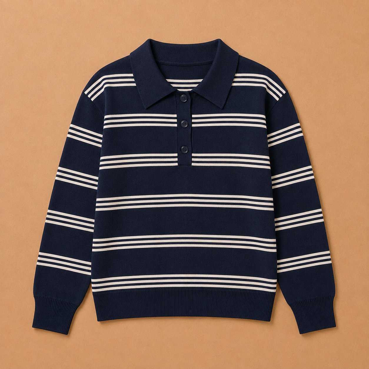 Maglia polo a righe