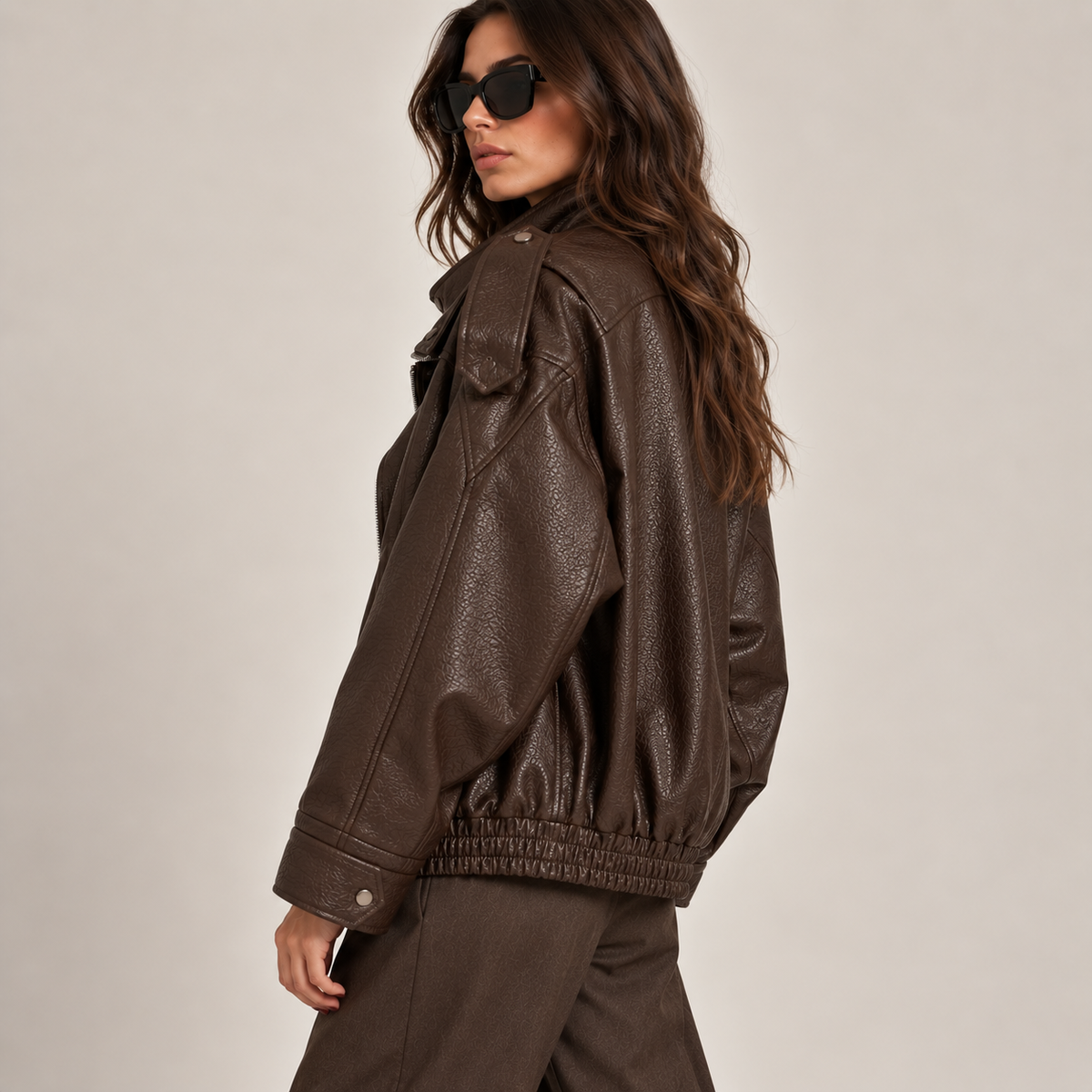 Bomber eco pelle star