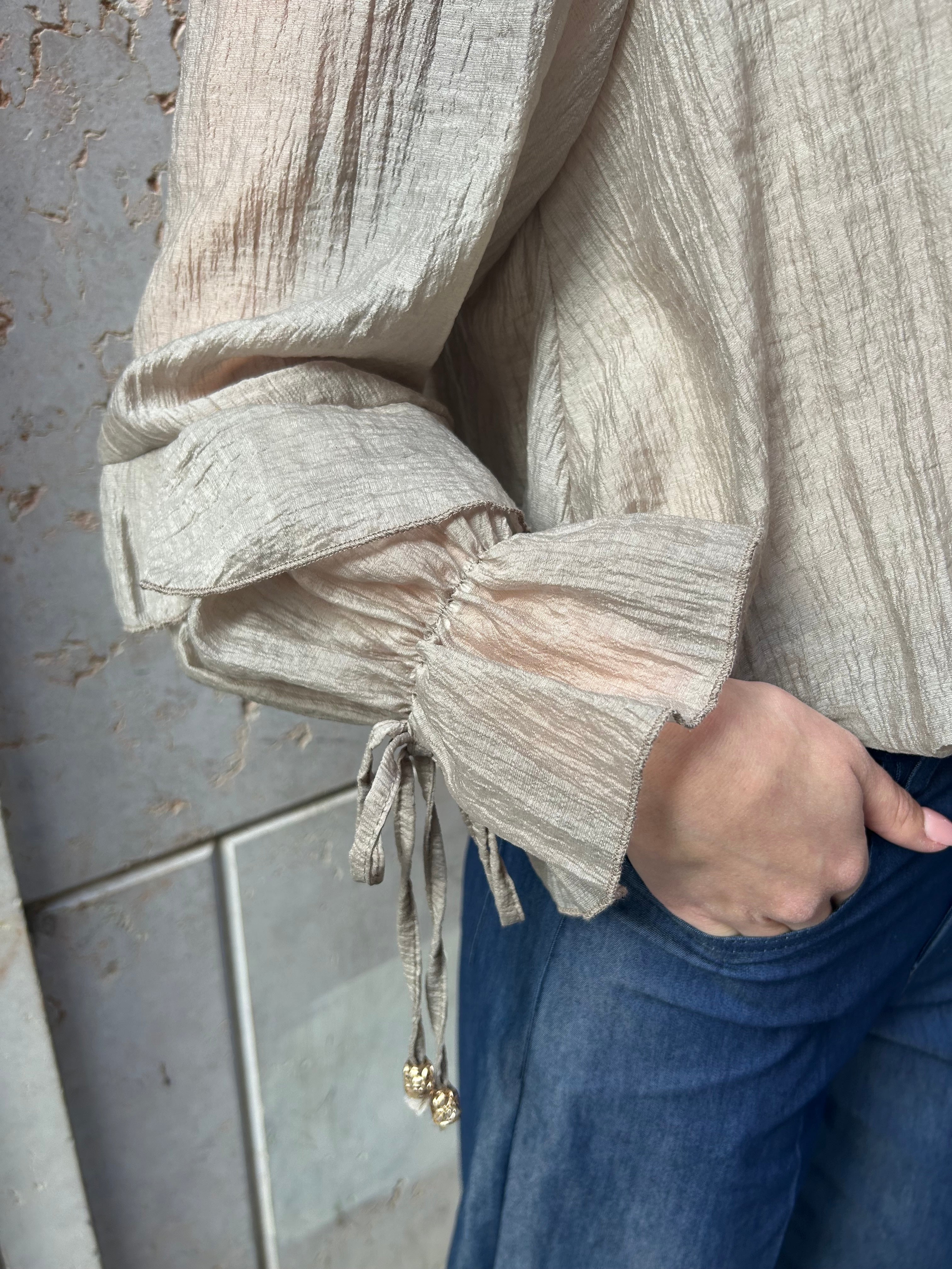Camicia con volant