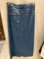 Gonna lunga in denim