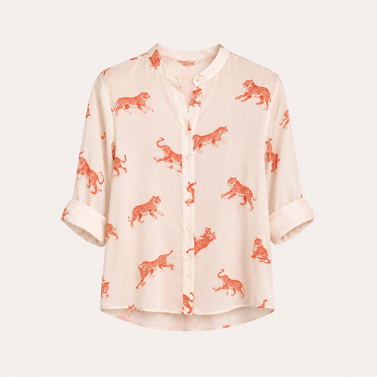 Camicia panna tigri