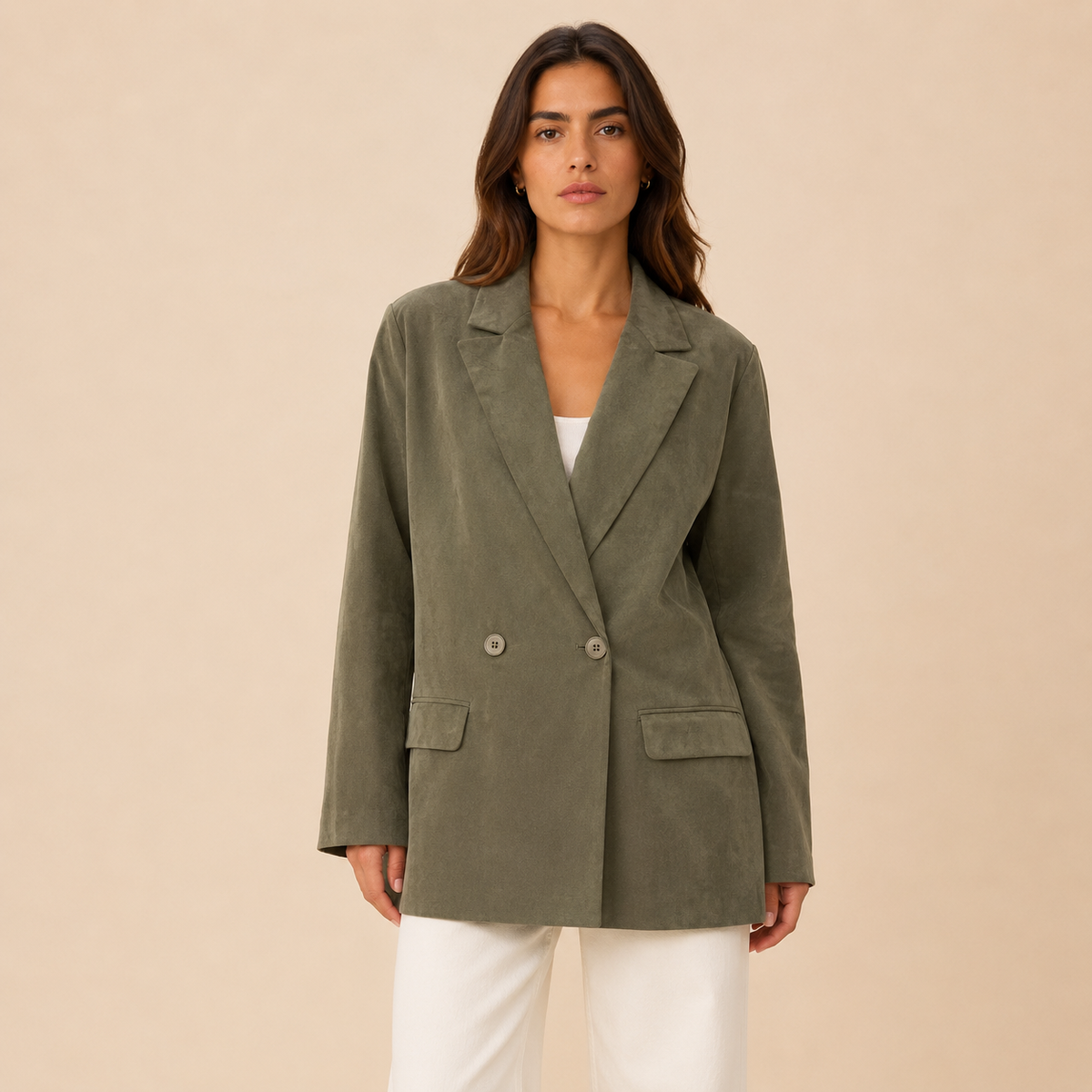 Blazer scamosciato
