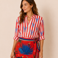 Camicia a righe con Aragosta