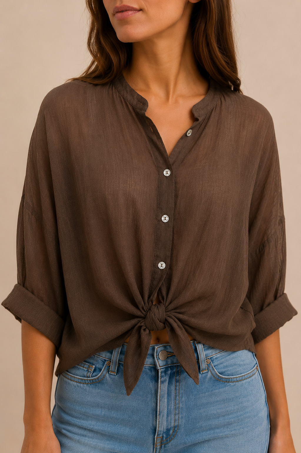 Camicia Marrone scuro