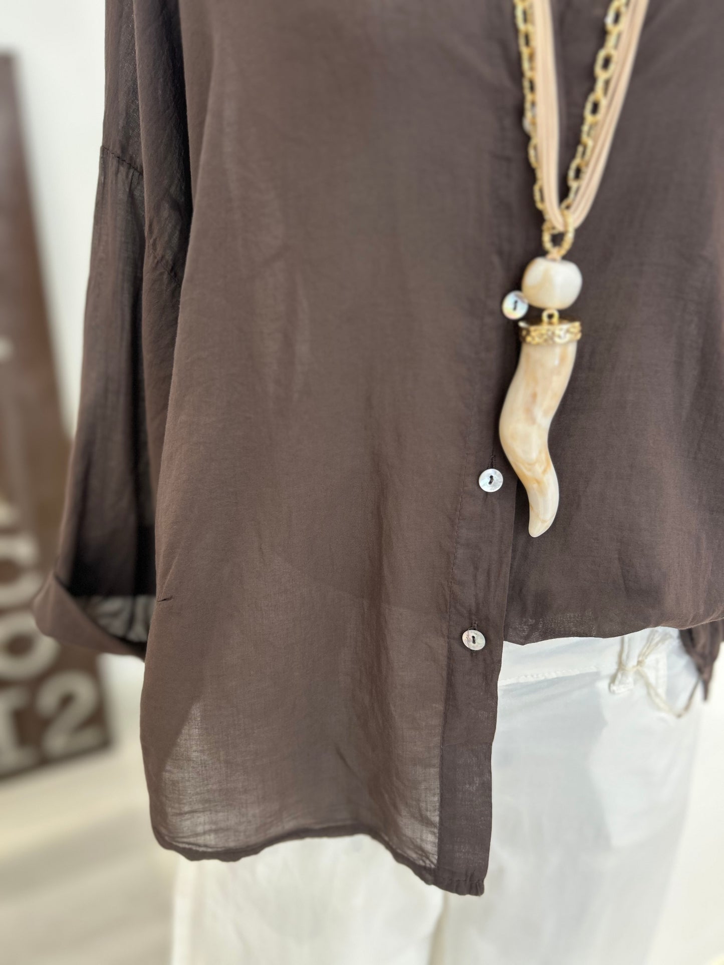 Camicia collo alla coreana