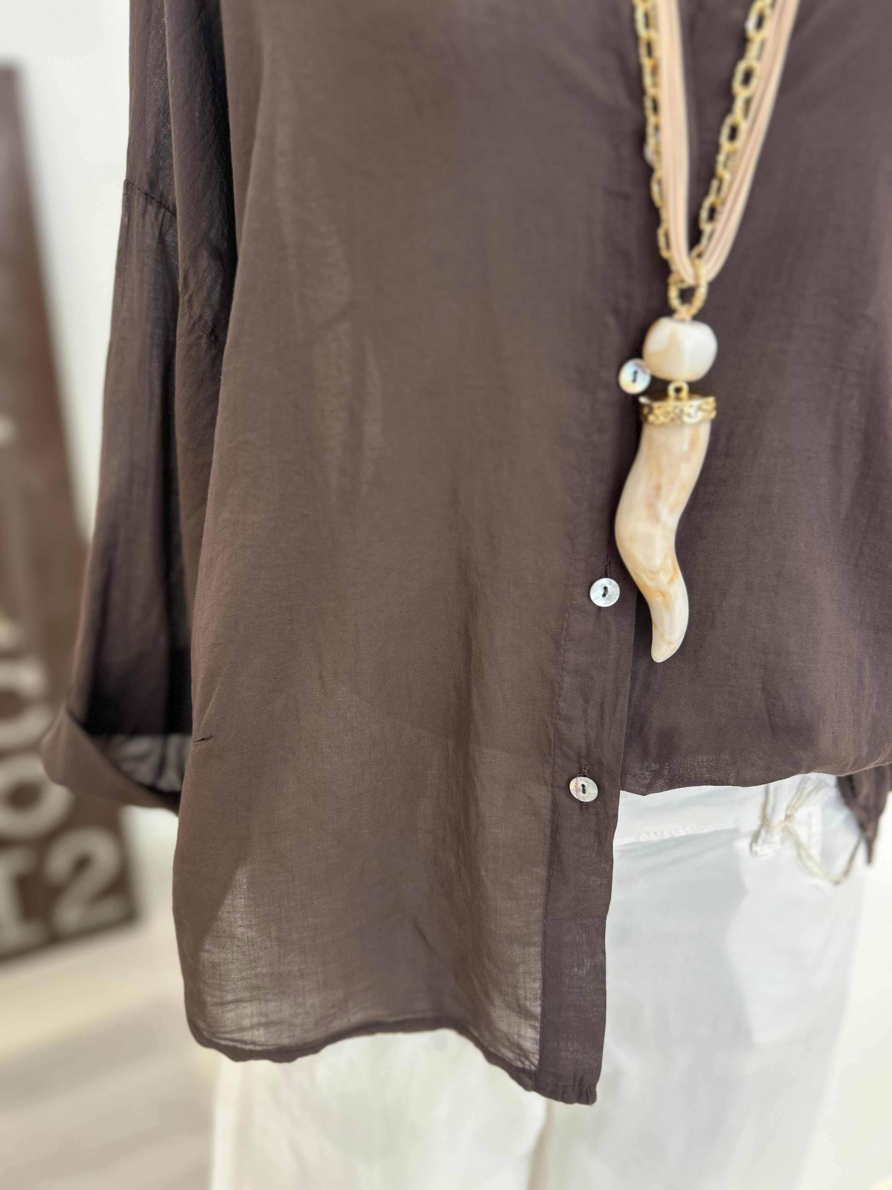 Camicia collo alla coreana