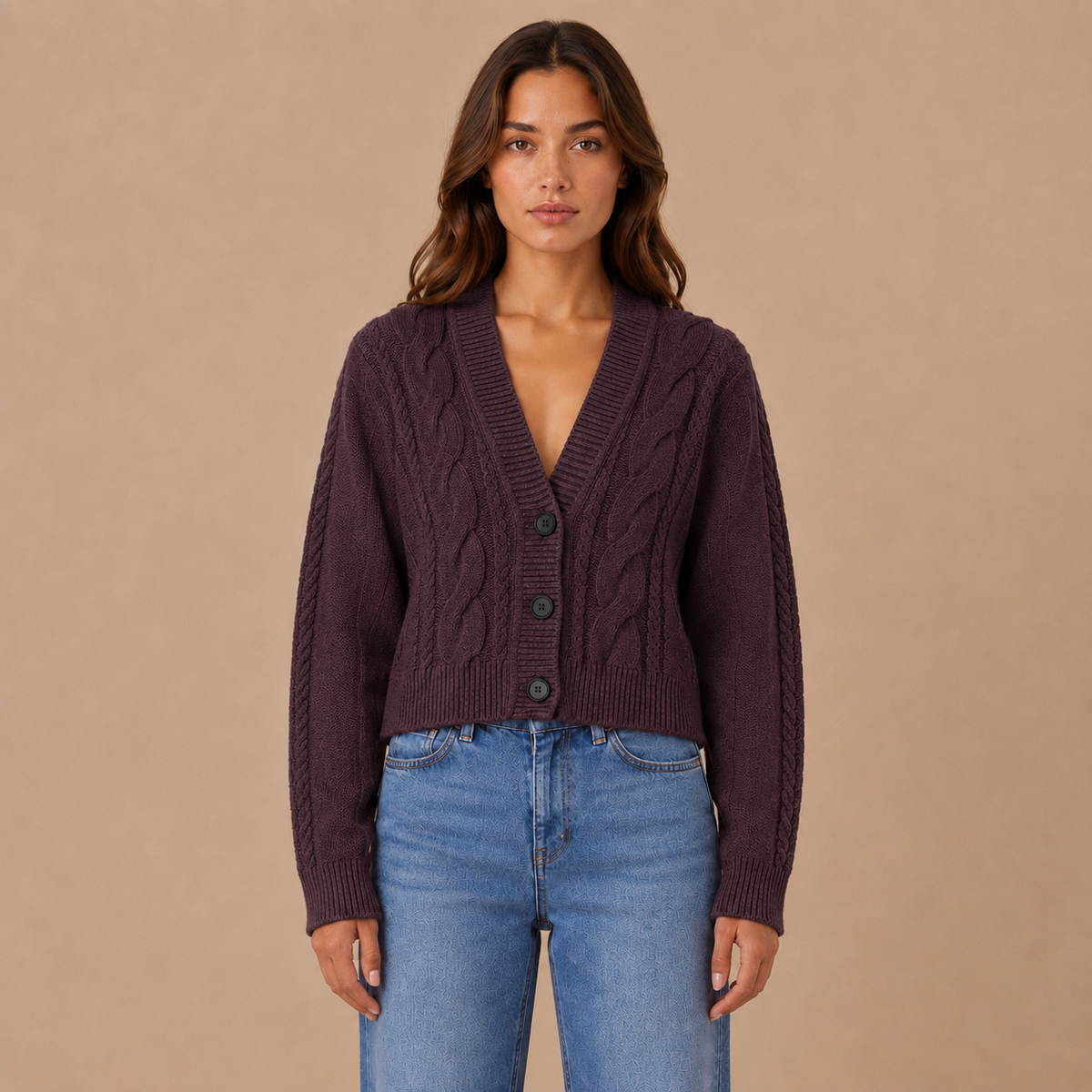 Cardigan con bottoni
