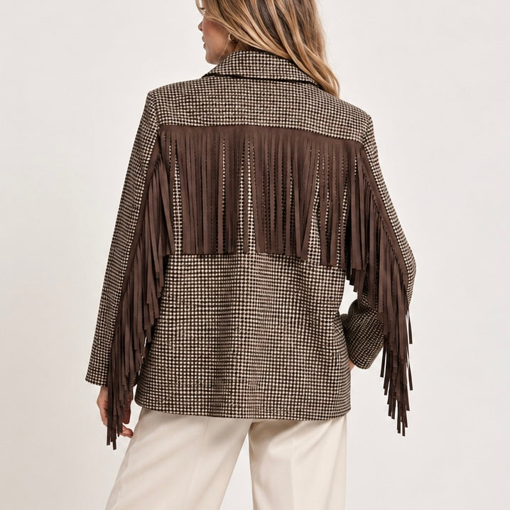 Blazer con frange