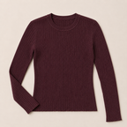 Maglia a costine con lurex