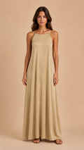 Abito lungo beige