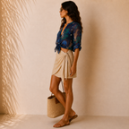Camicia a fantasia con ghepardi