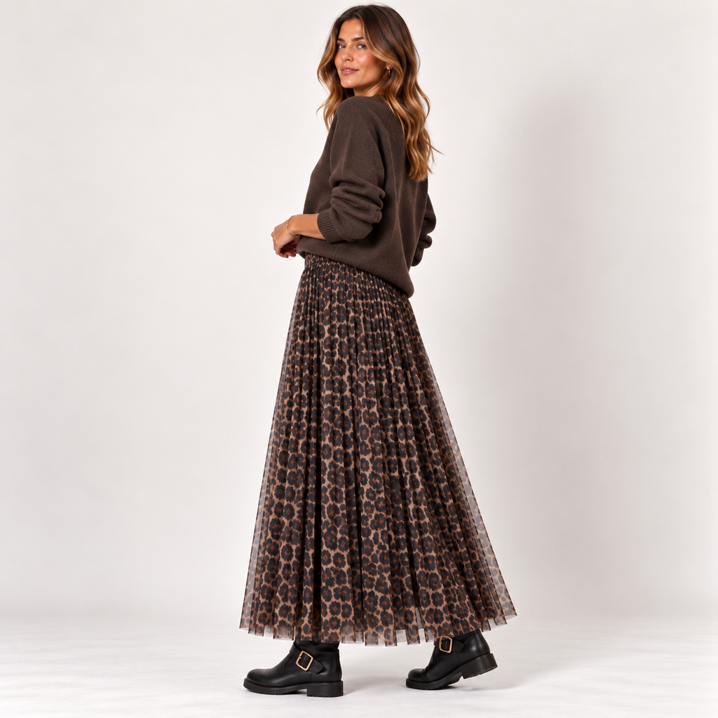 Gonna Tulle Animalier