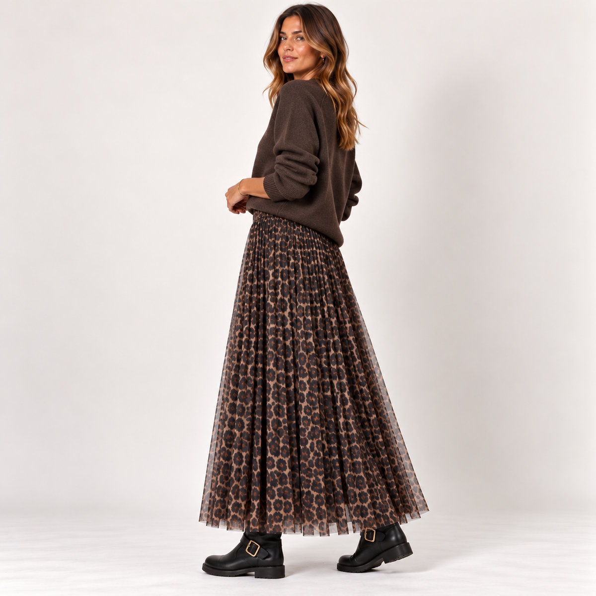 Gonna Tulle Animalier