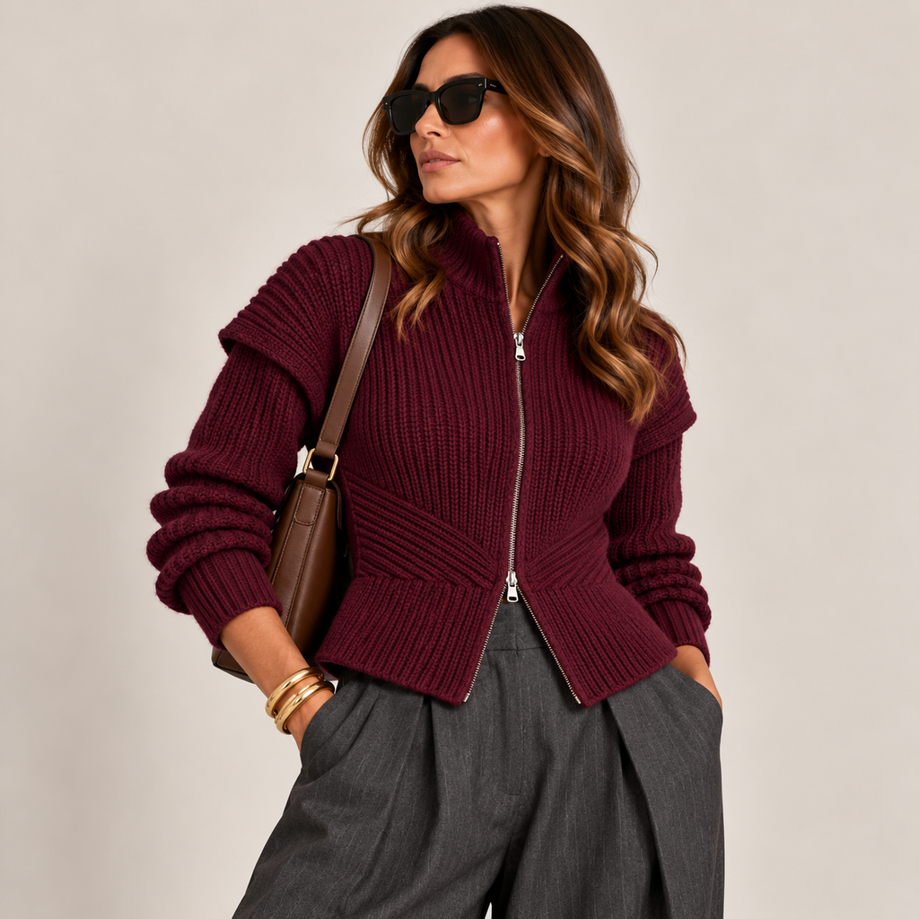 Cardigan zip