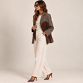 Blazer cuore frange
