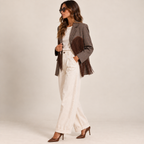 Blazer cuore frange