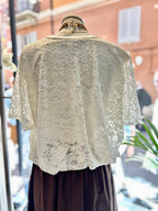 T-shirt palloncino in pizzo