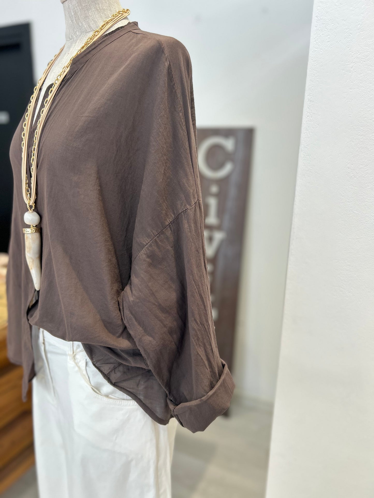 Camicia collo alla coreana