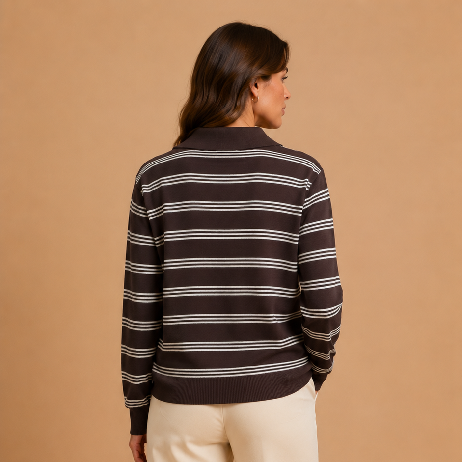 Maglia polo a righe