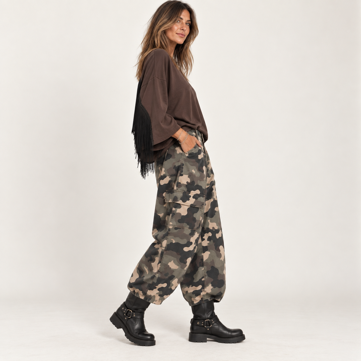 Panta camouflage cargo
