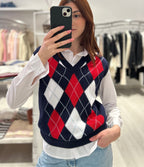 Gilet con rombi
