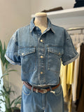Camicia jeans manica corta