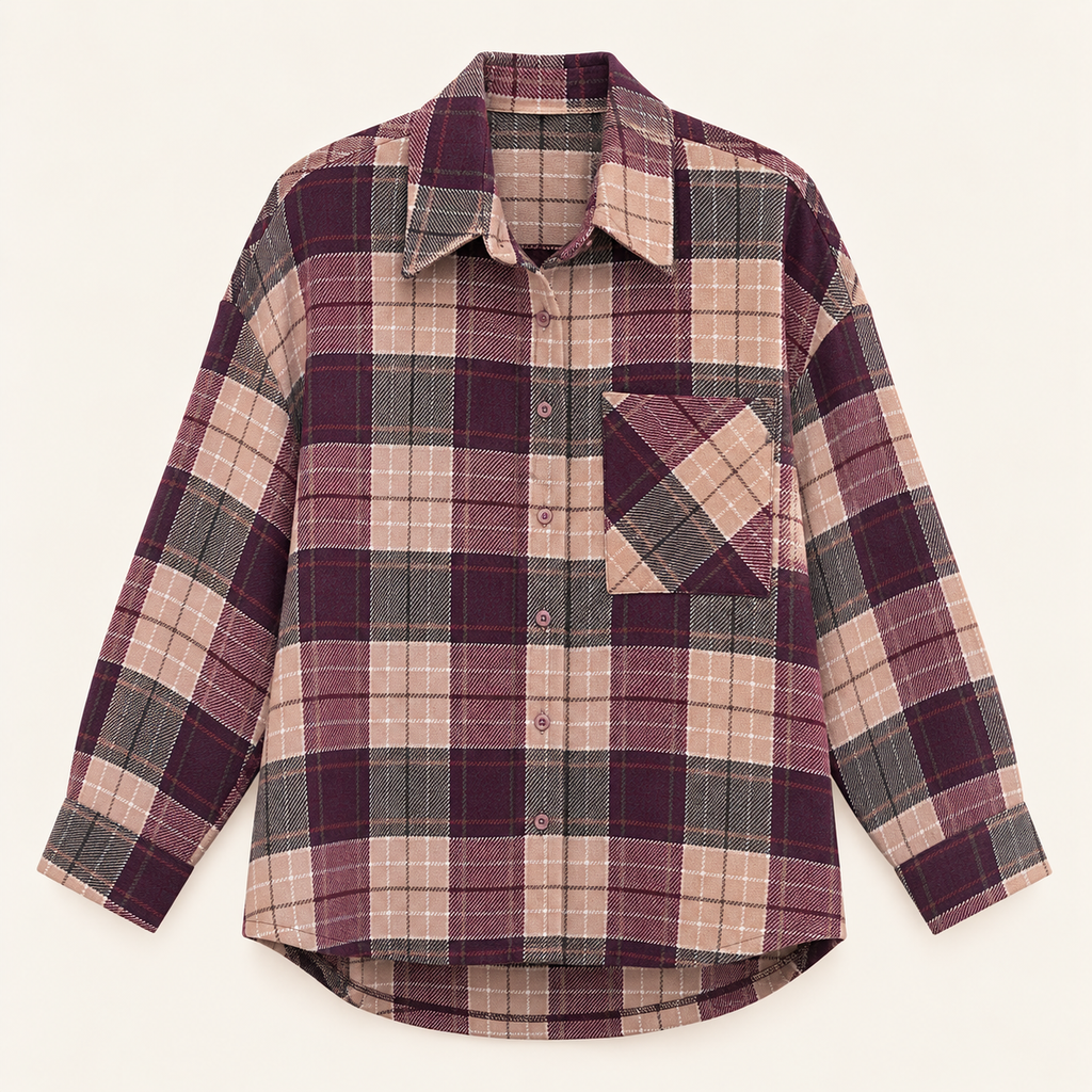 Camicia check taschino