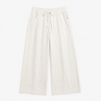 Pantalone lino con fiocco
