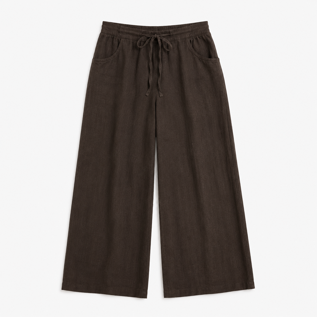 Pantalone lino con fiocco