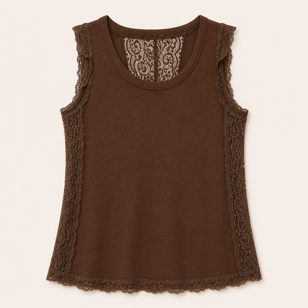 Canotta con pizzo