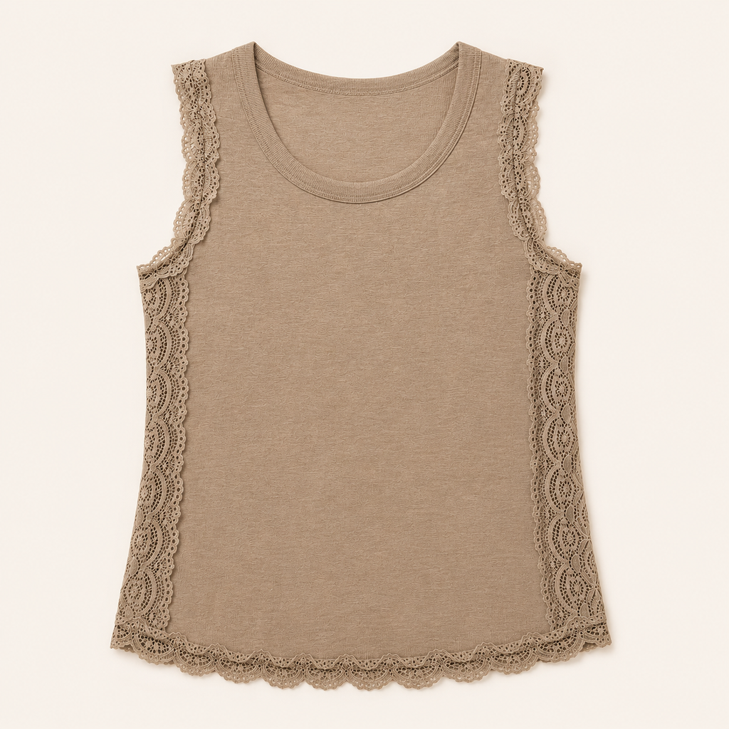 Canotta con pizzo