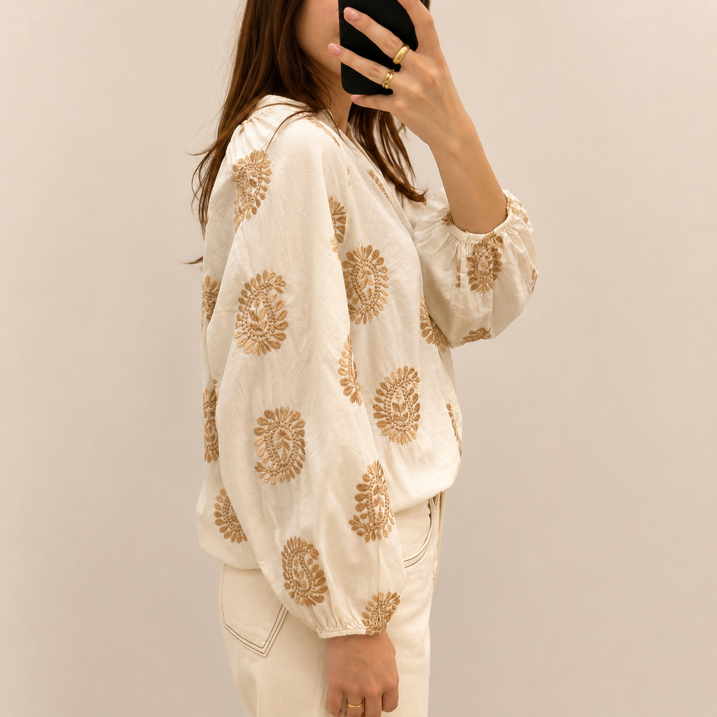 Camicia con ricami
