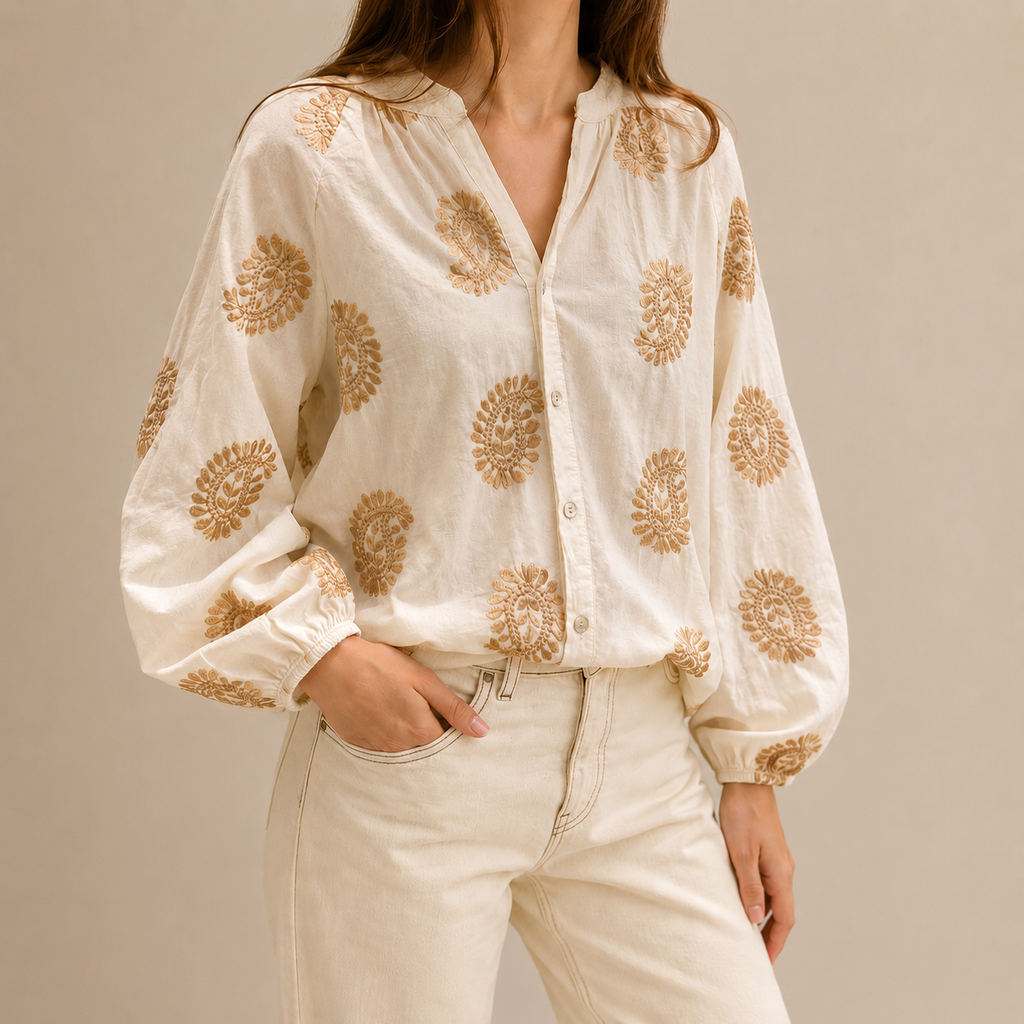 Camicia con ricami