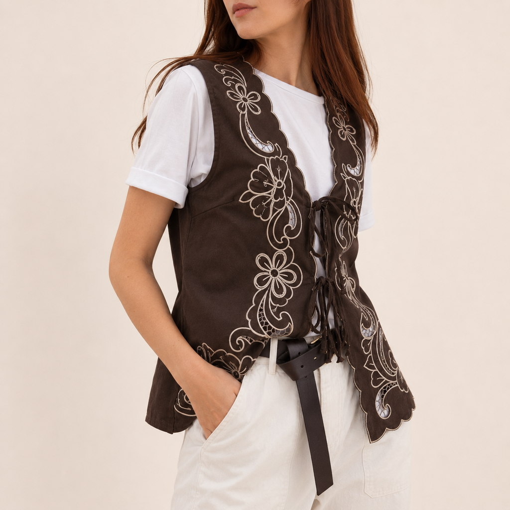 Gilet floreale