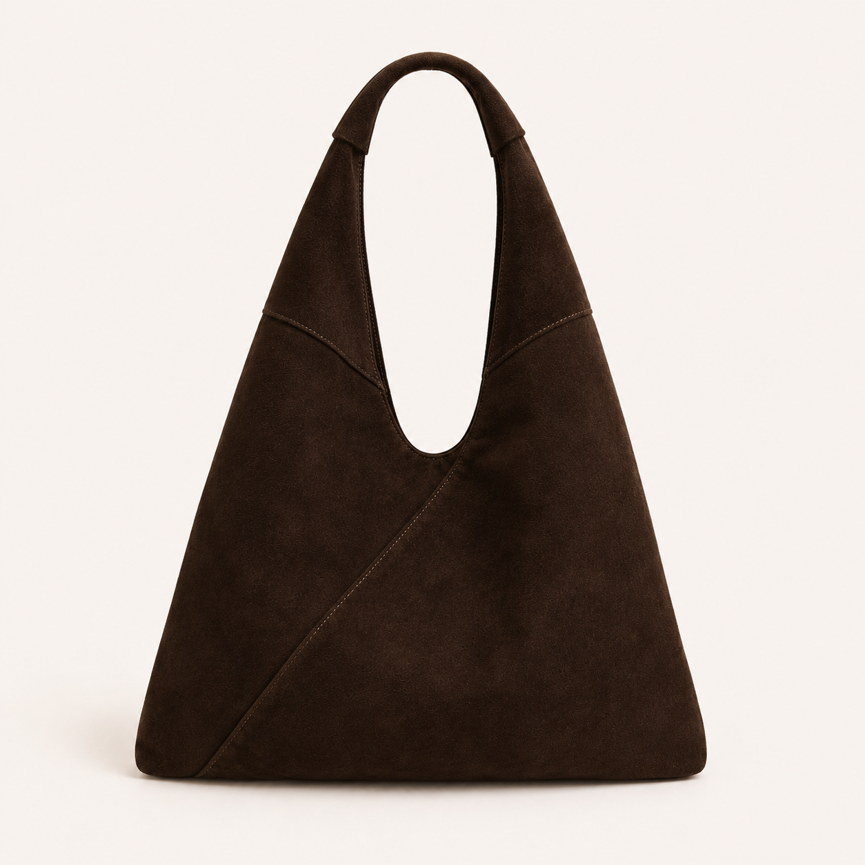 Borsa a spalla scamosciata