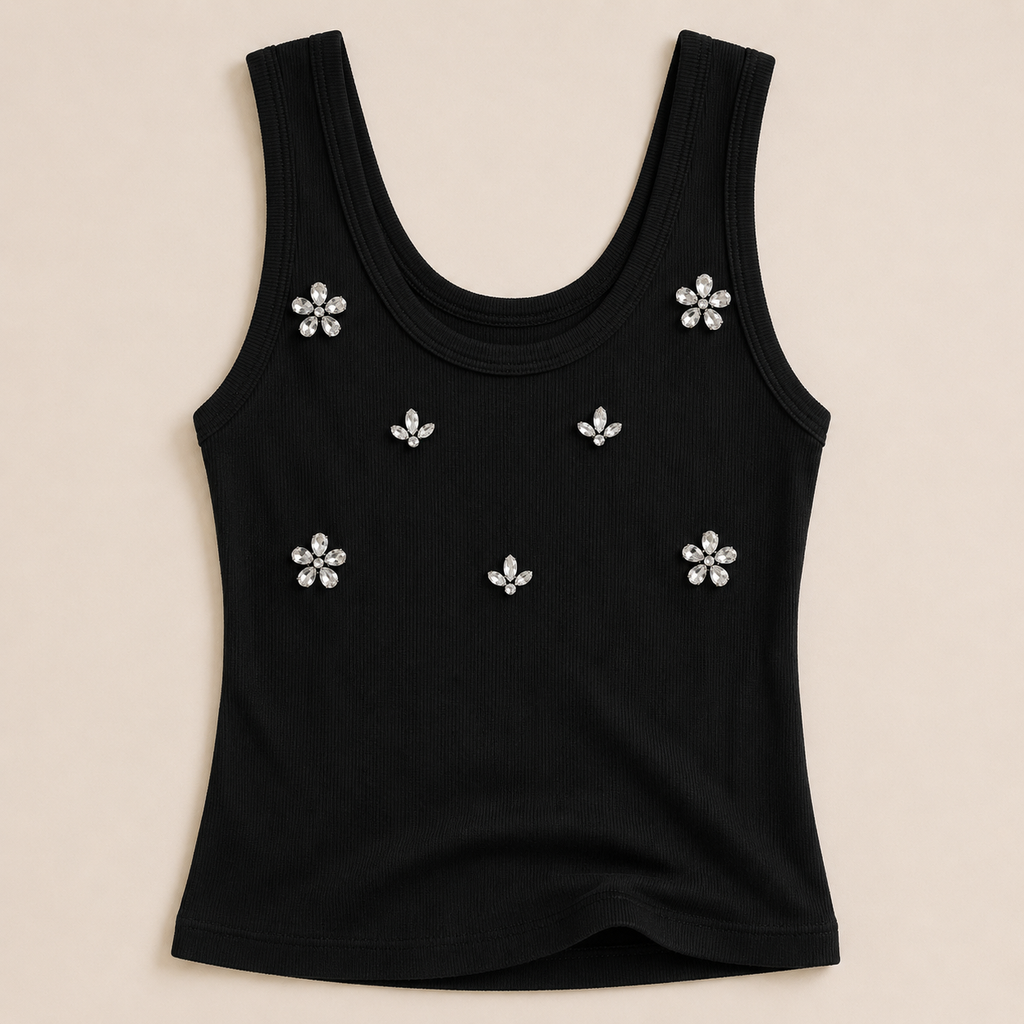 Top con strass