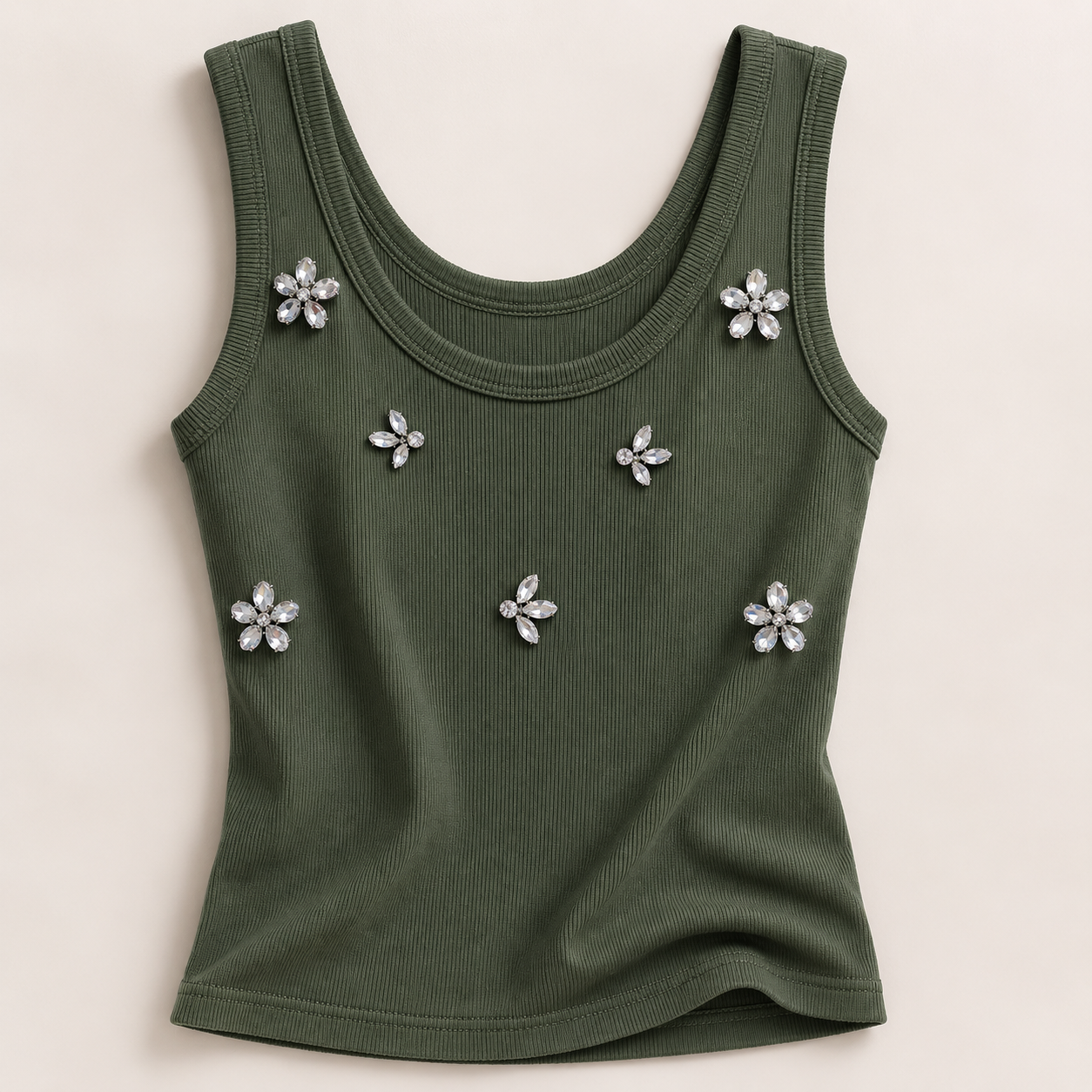 Top con strass