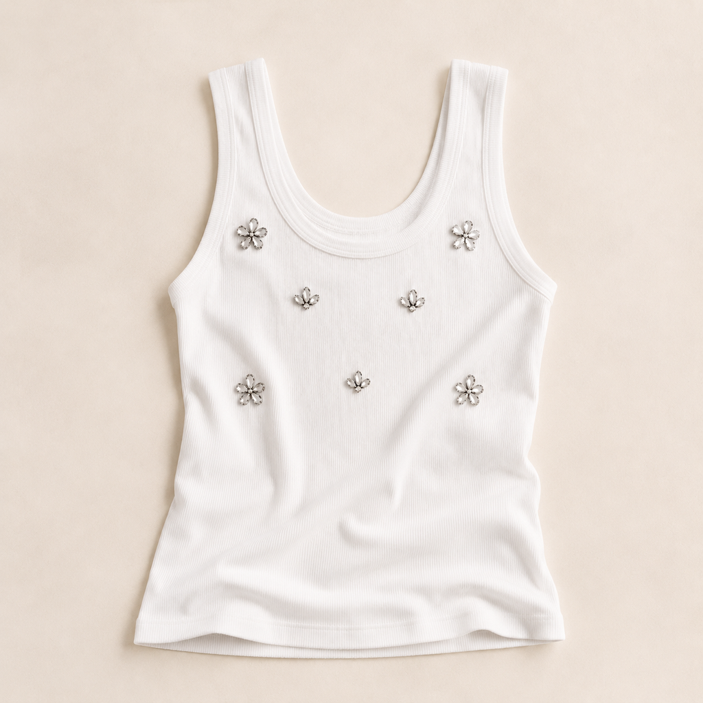 Top con strass