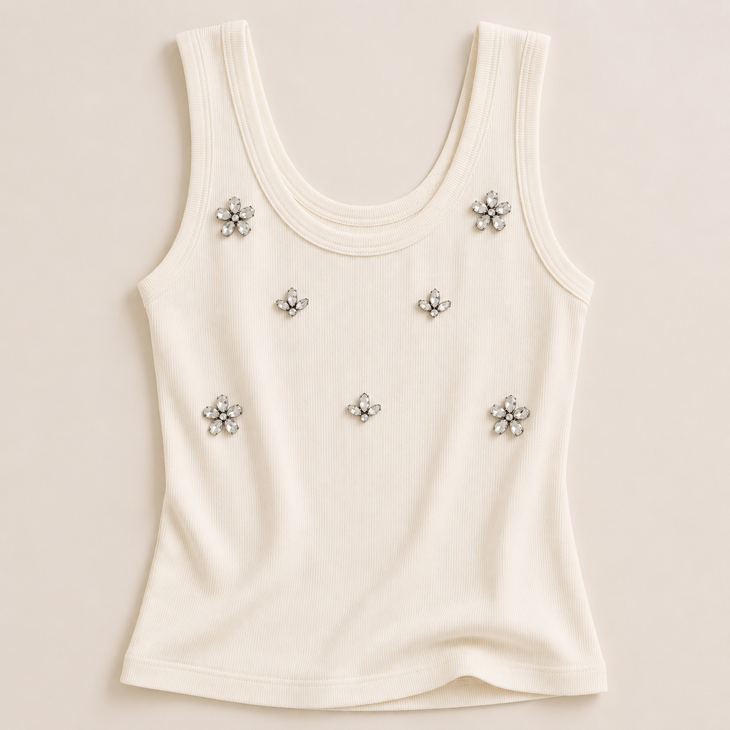 Top con strass