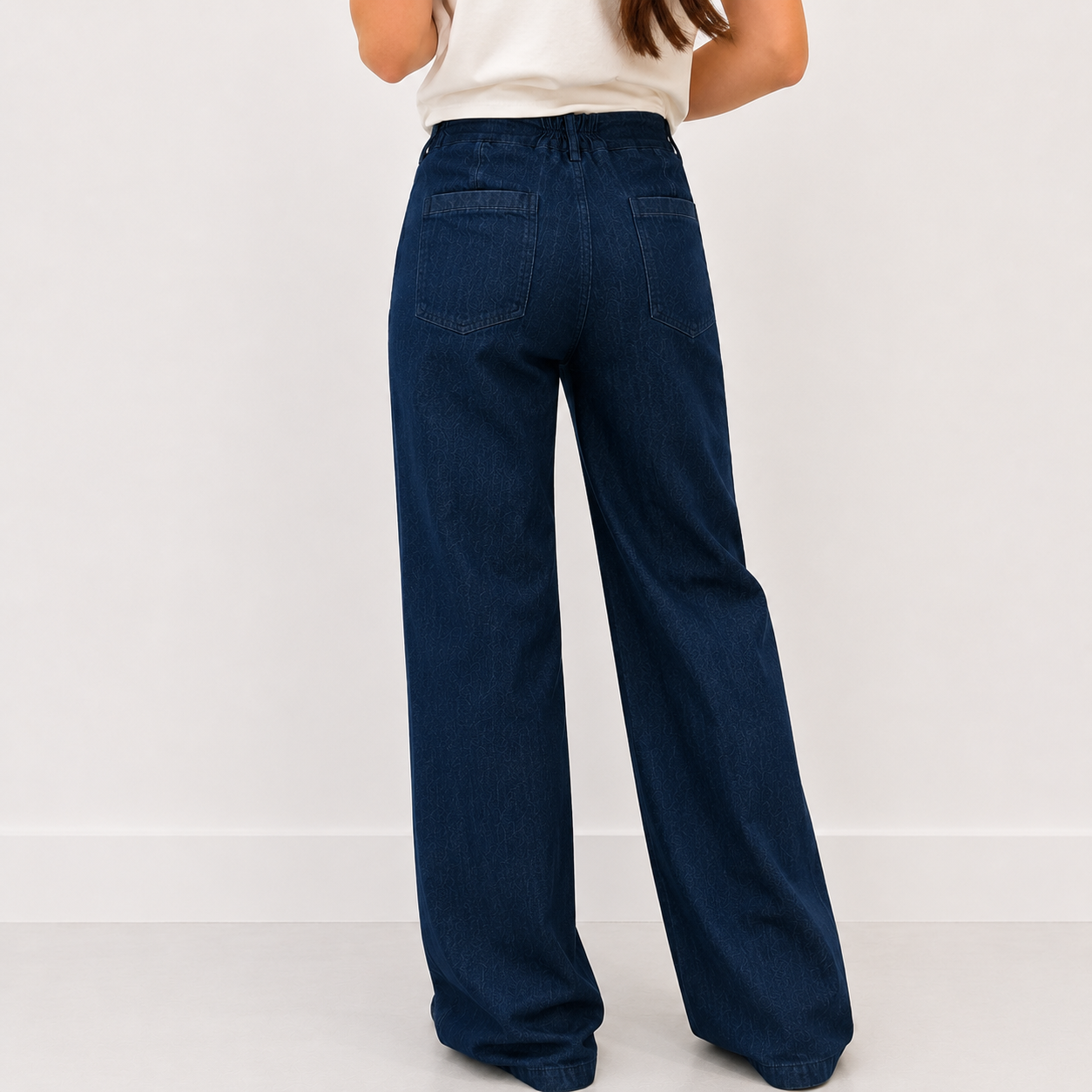 Pantalone palazzo con elastico