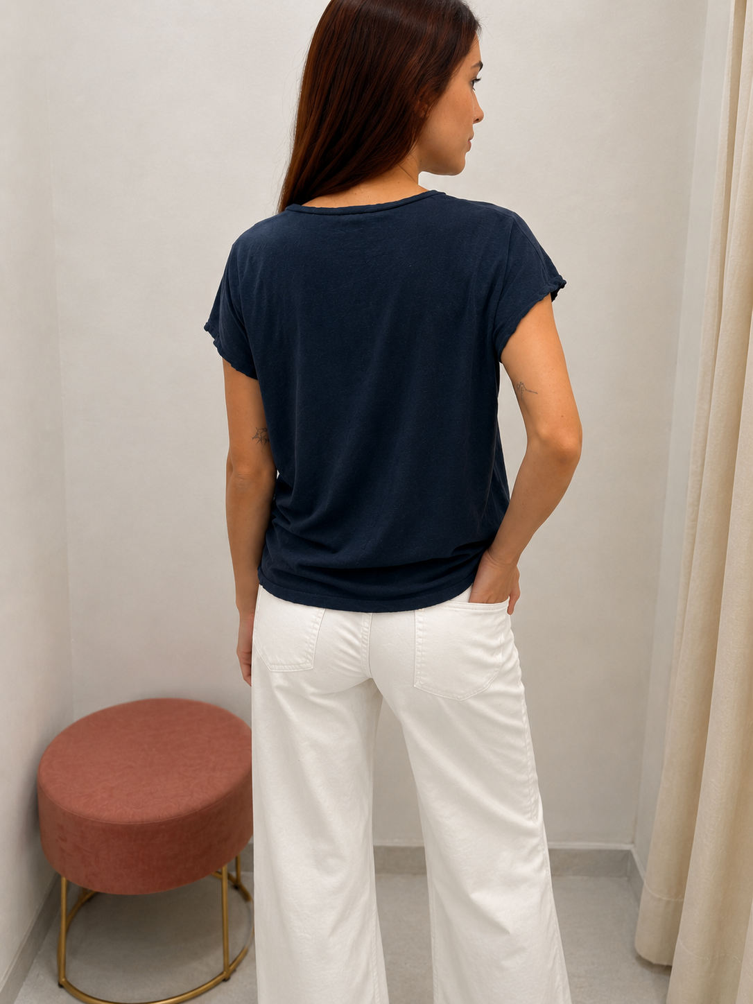 T-shirt collo a V